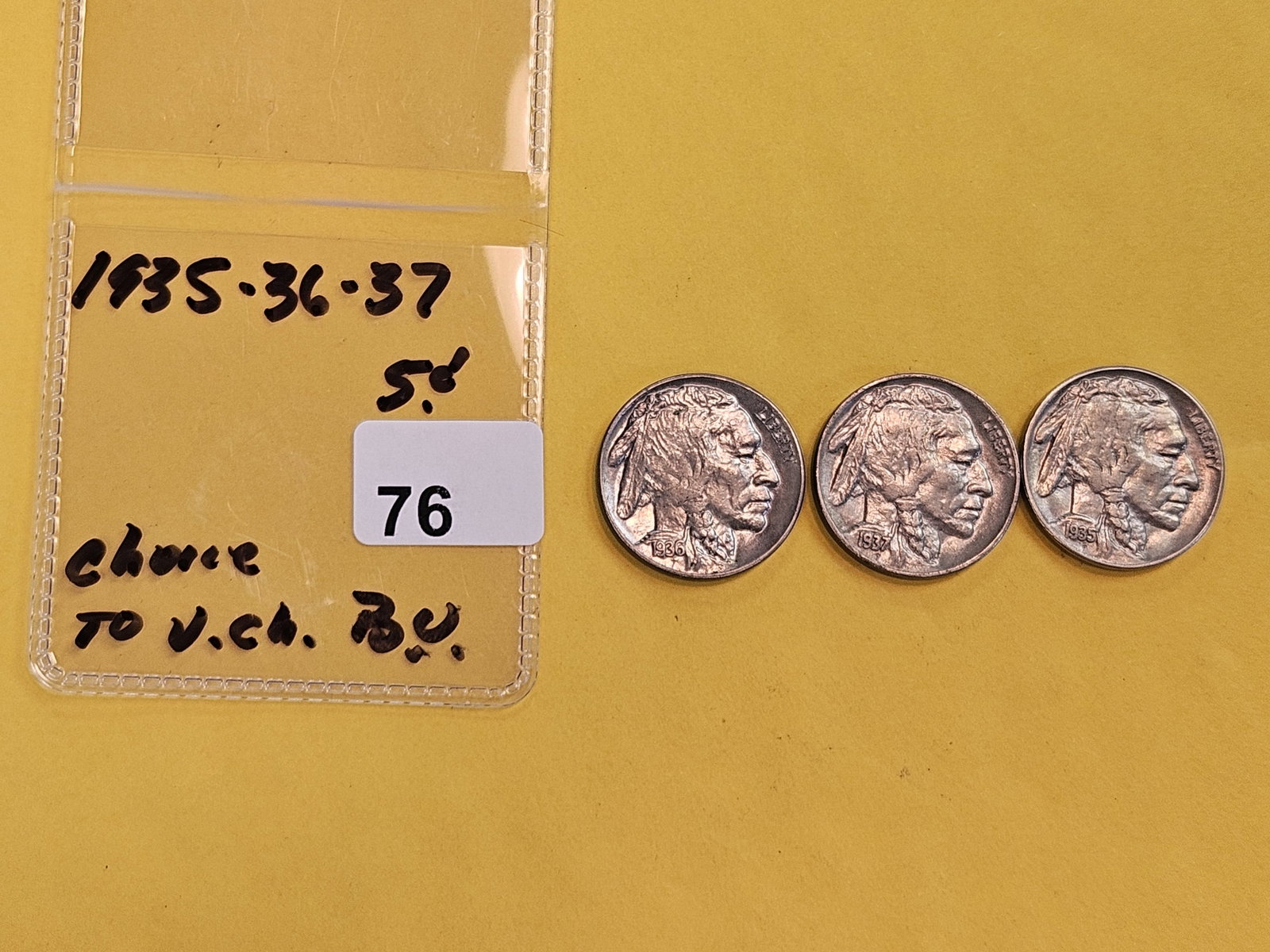 Three Choice to Very Choice Brilliant Uncirculated Buffalo Nickels - 2