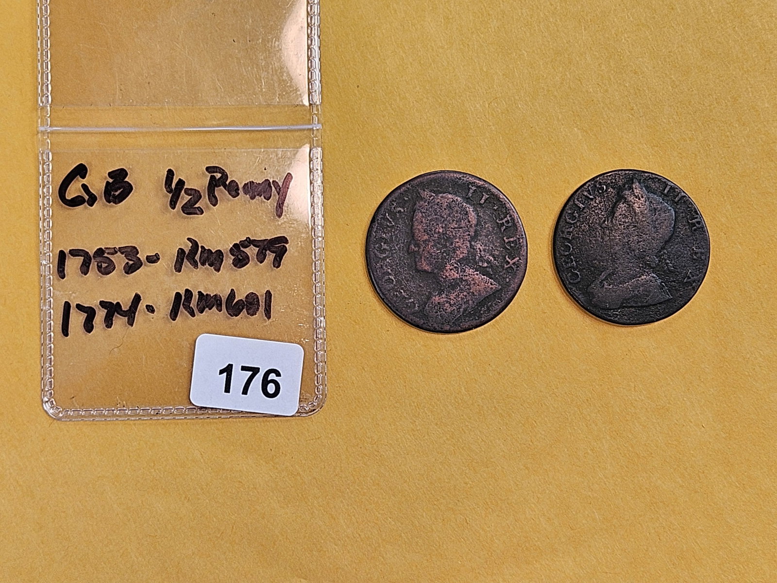 Two Great Britain half-pennies! - 2
