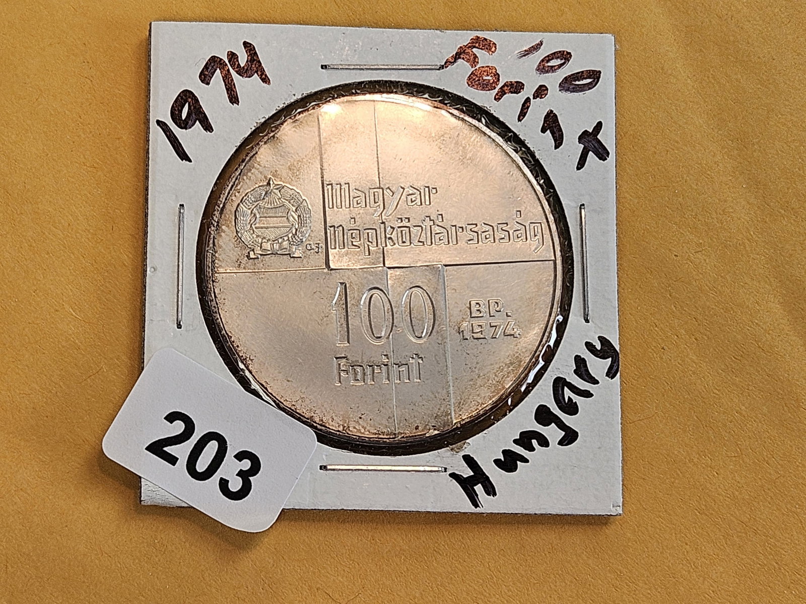 1974 Hungary silver 100 forint - 2
