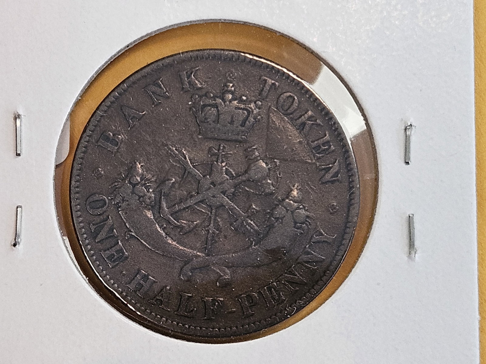 1850 Bank of Upper Canada One half-penny - 3