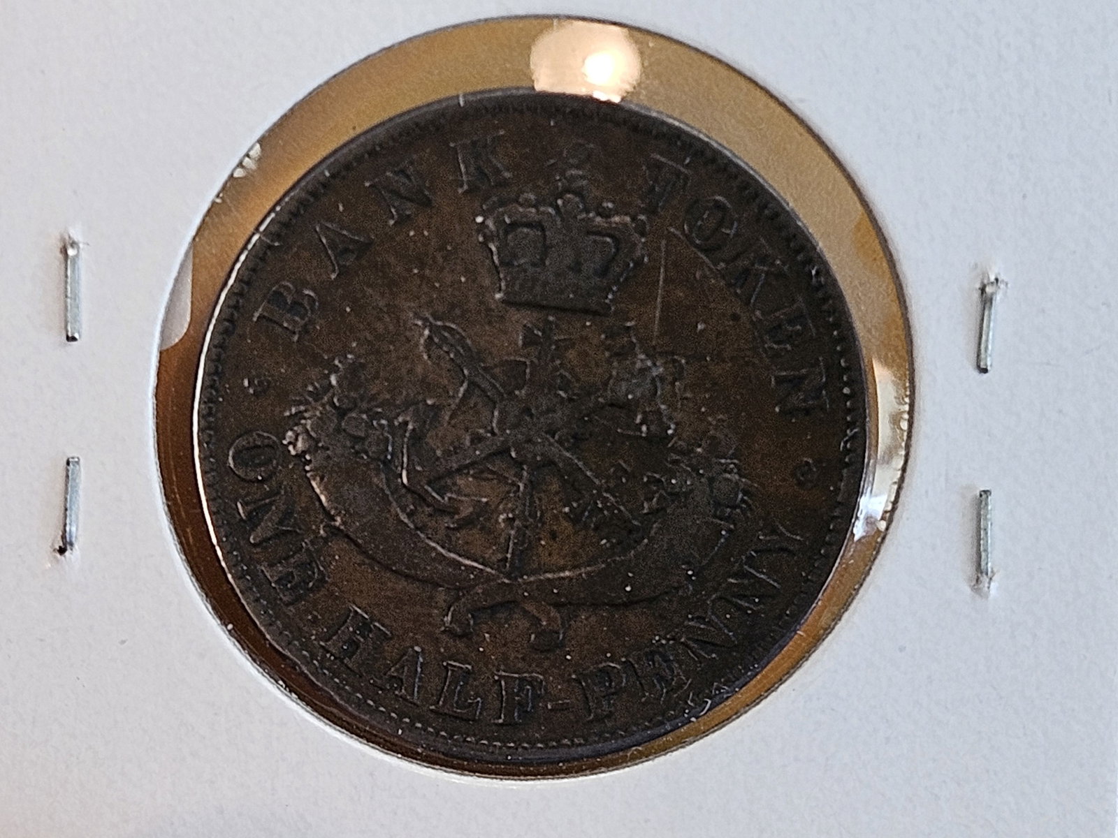 1850 Bank of Upper Canada One half-penny - 4
