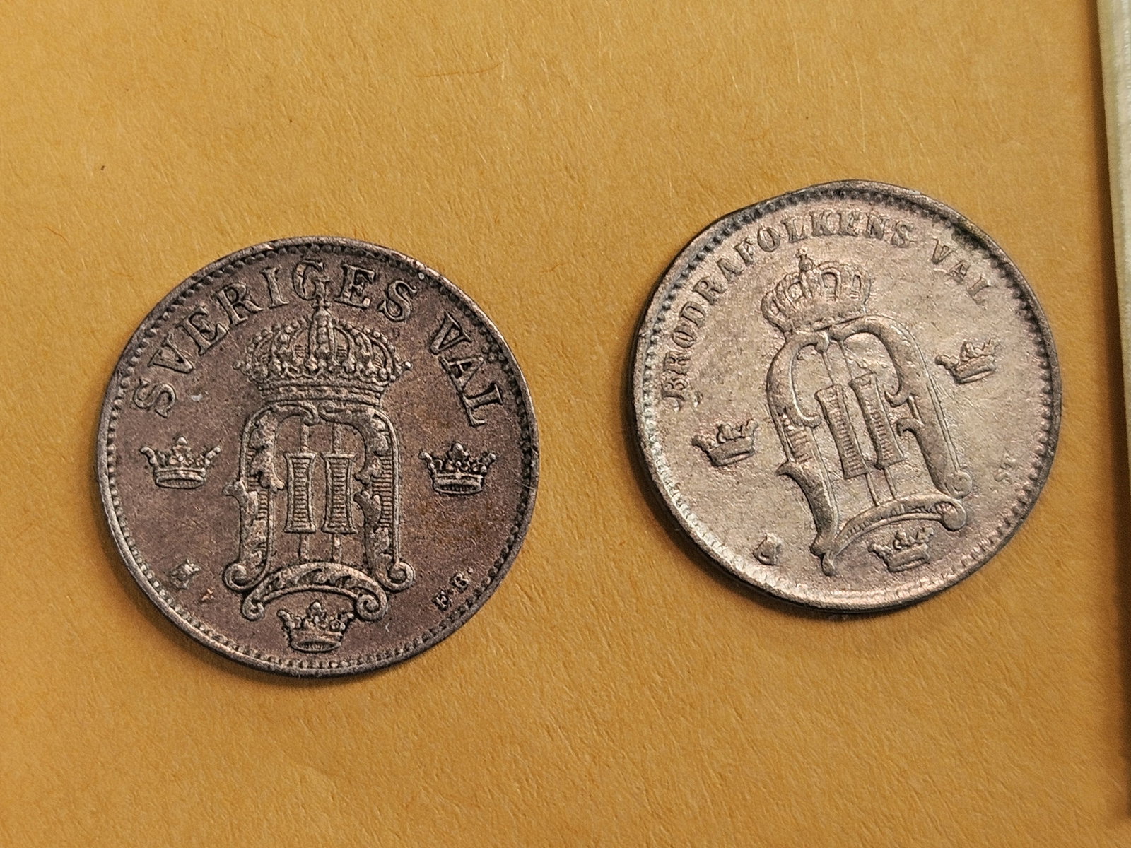 Two cool Swedish Coins made into Love Tokens! - 2