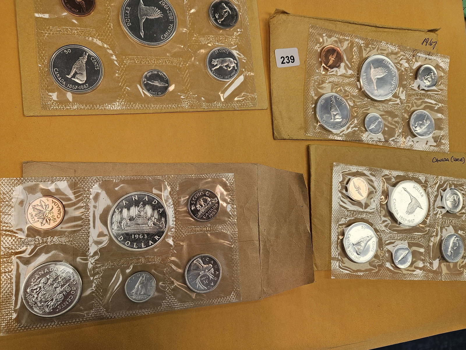 Four GEM Canada Silver Prooflike Coin Sets - 2