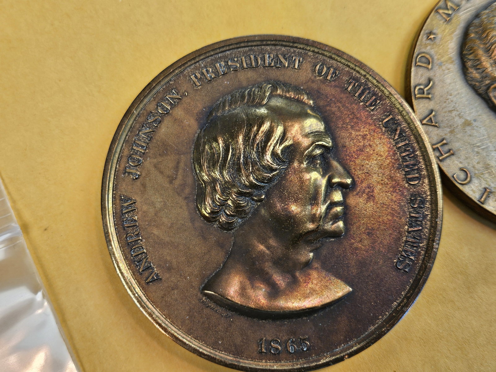 Two Large, Bronze, US Mint Medals - 2