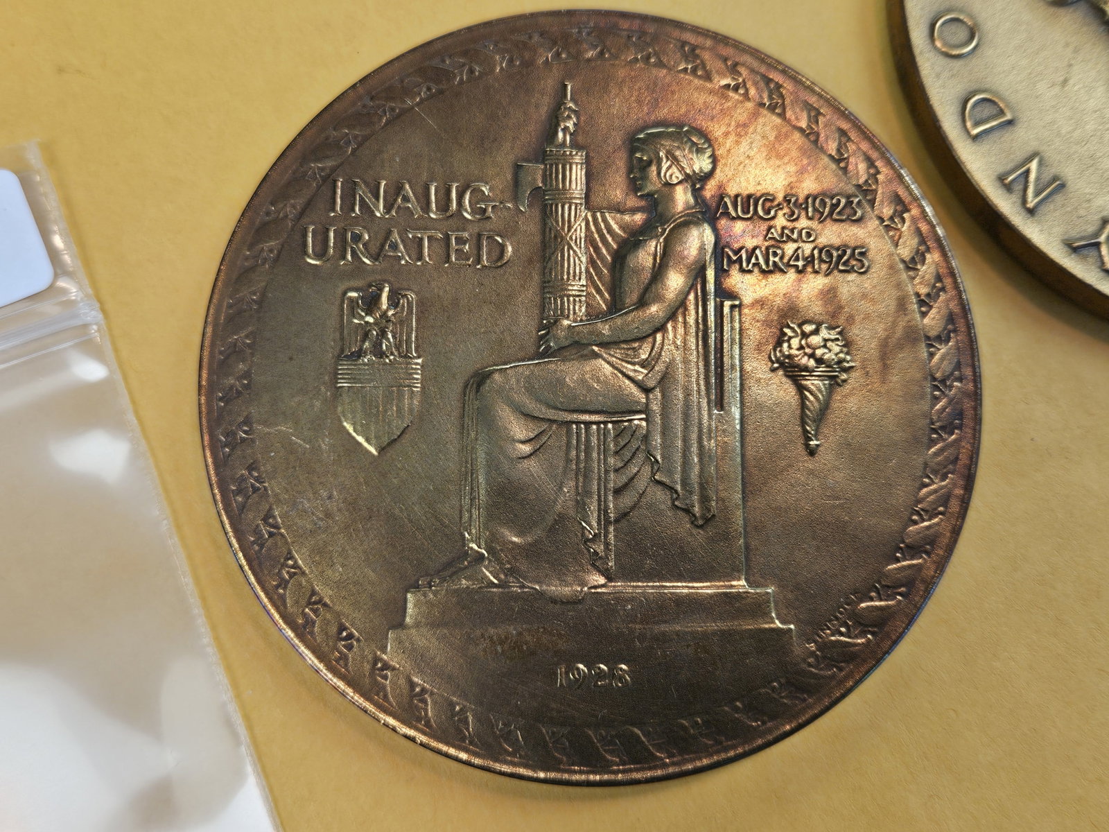 Two Large, Bronze, US Mint Medals - 3