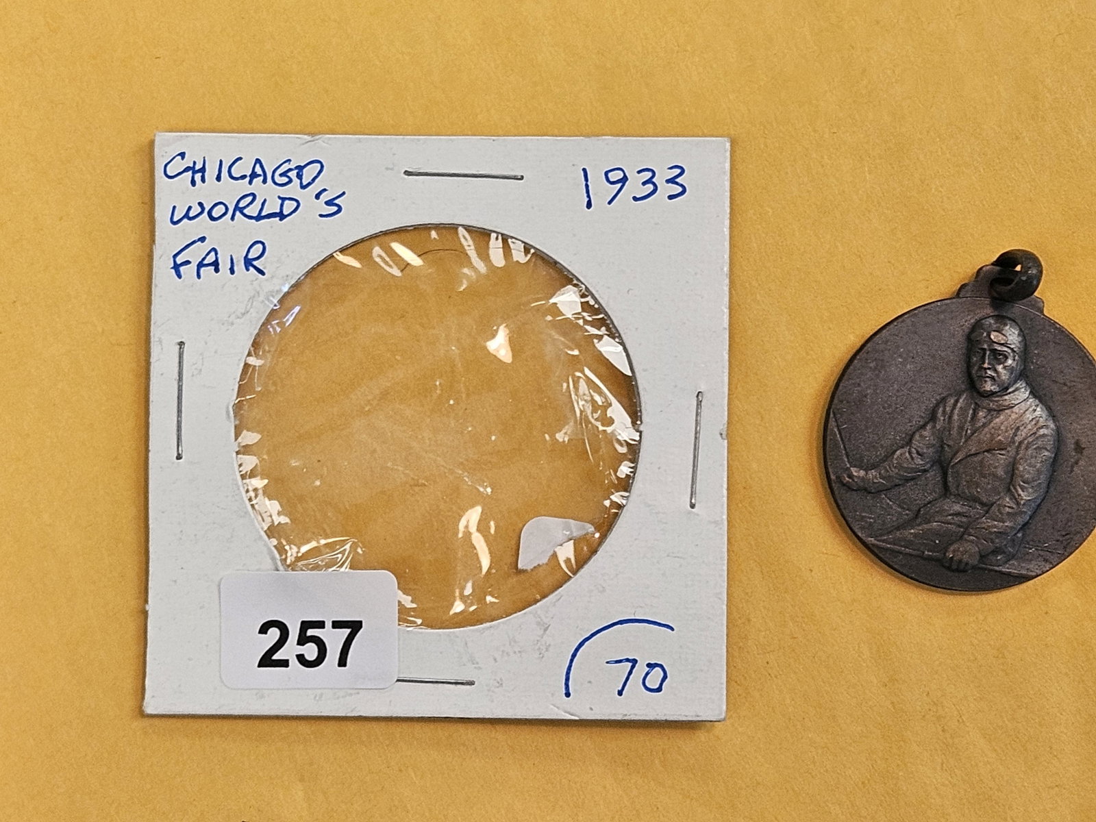 Scarcer 1933 Chicago World's Fair Medal - 2