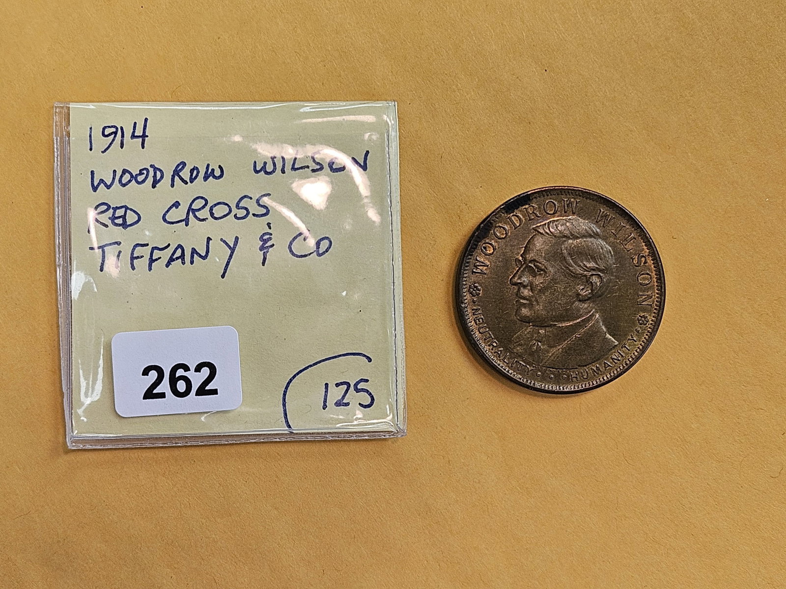 * Scarce Uncirculated Red-Brown Brilliant 1914 Token - 2