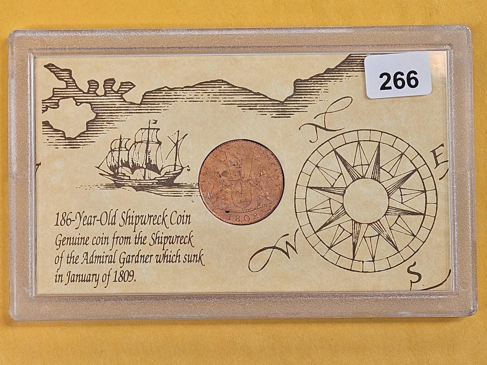 Uncirculated 1808 East India Company 10 Cash - 2