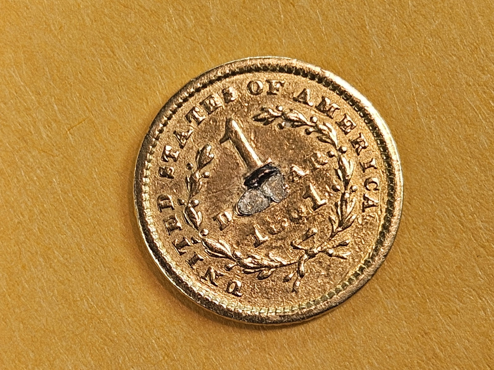 GOLD! Bright 1851 Gold Dollar - 3
