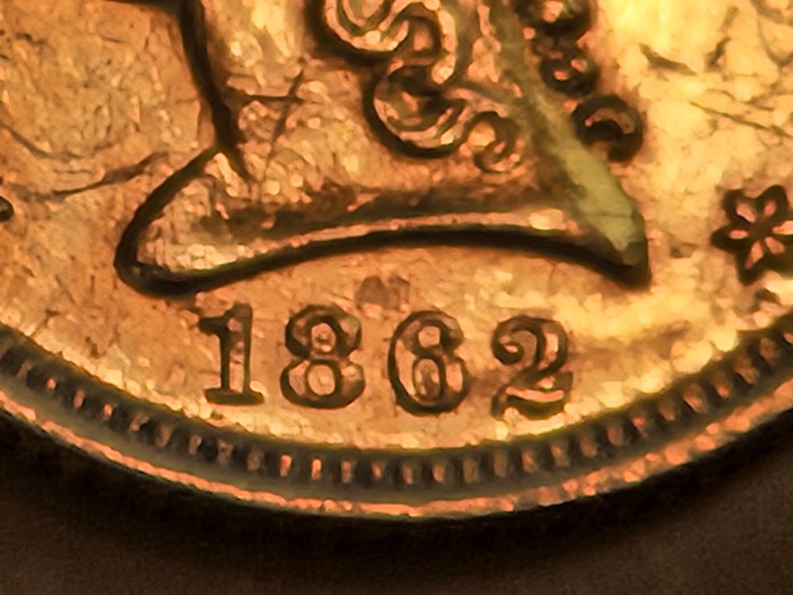 GOLD! 1862 Civil War Issue Liberty Head GOLD $2.5 Dollar Quarter Eagle - 4