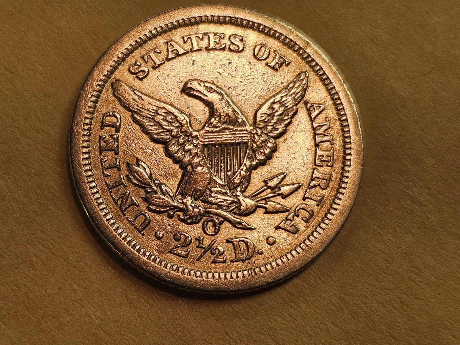 GOLD! Better Date 1843-O GOLD Liberty Head $2.5 Dollars - 5