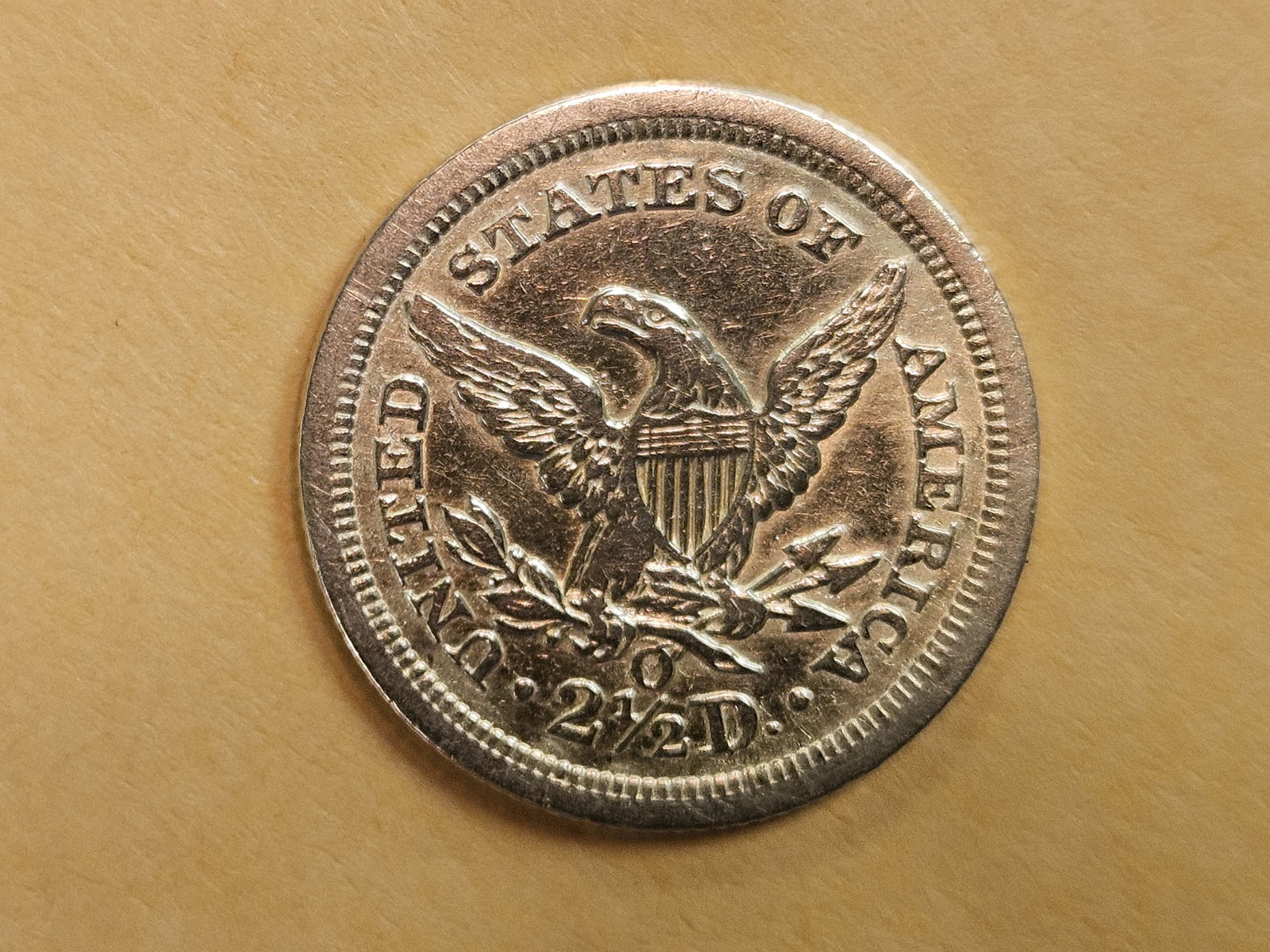 GOLD! Better Date 1843-O GOLD Liberty Head $2.5 Dollars - 6