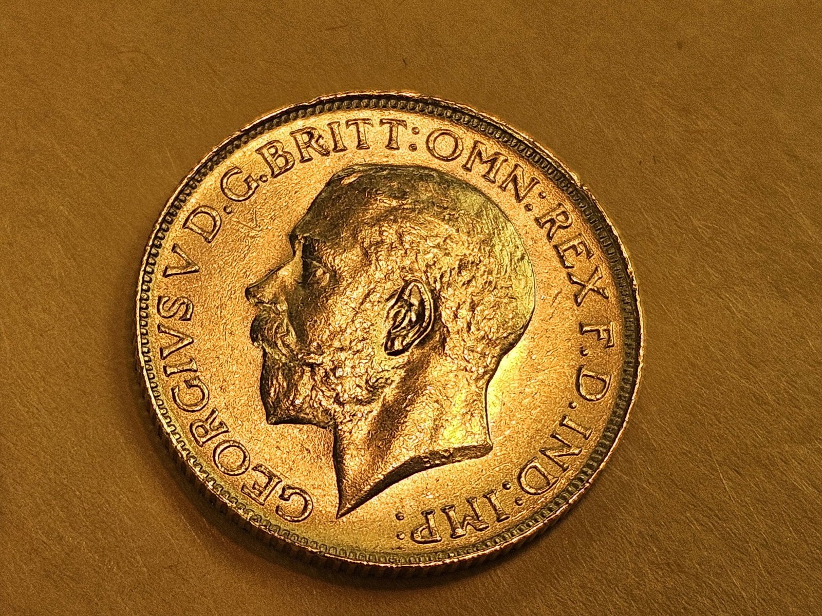 GOLD! Very Choice Brilliant Uncirculated 1918-D GOLD Canada Sovereign - 4
