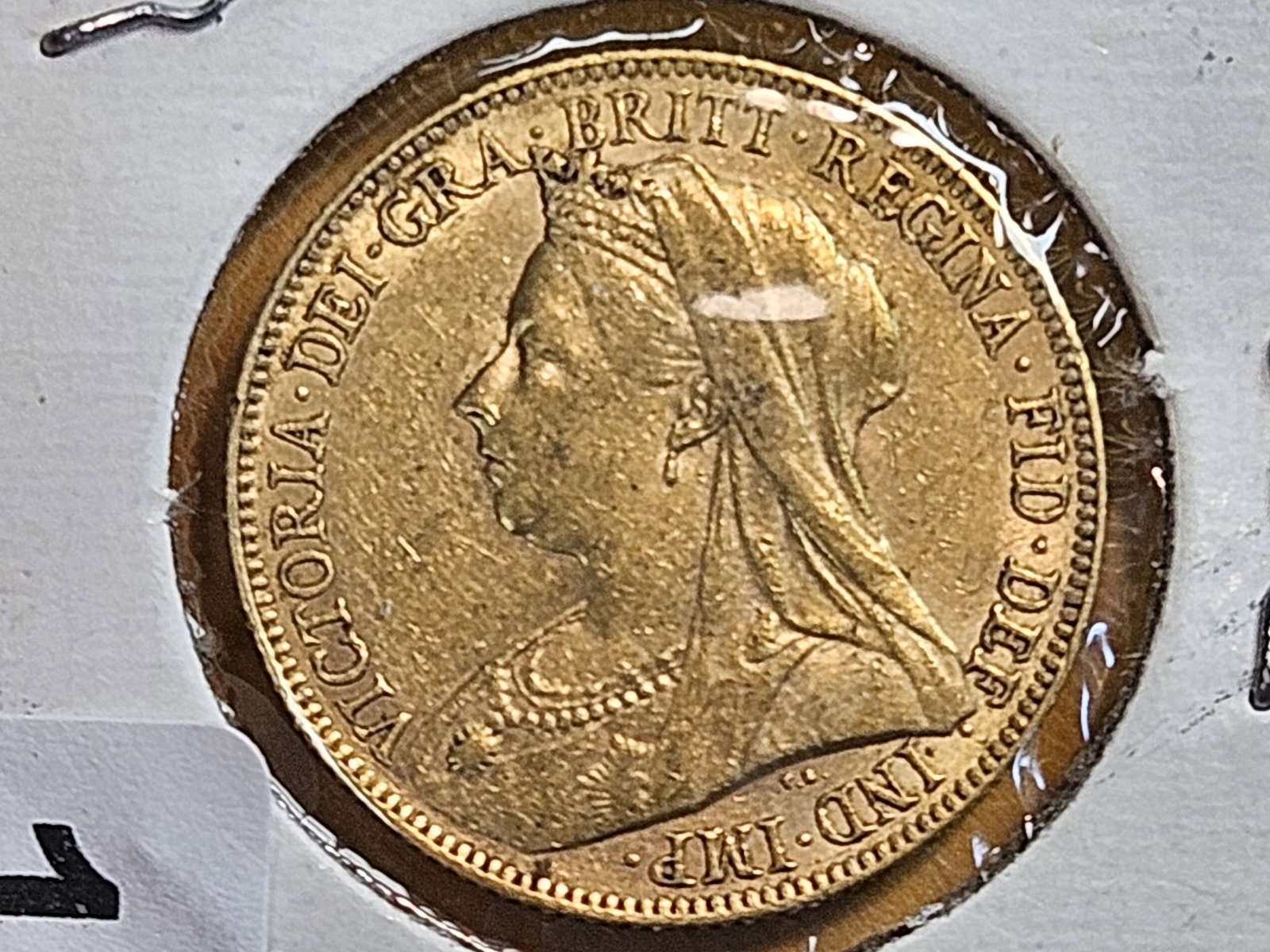 GOLD! 1900 Great Britain Gold Sovereign: KM # 785