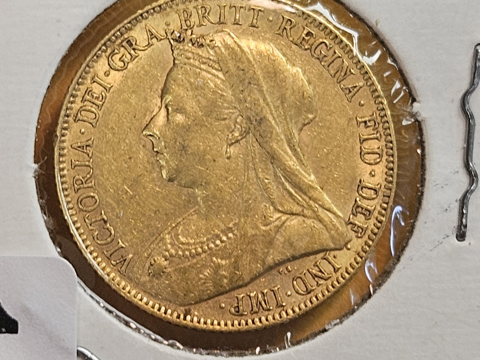 GOLD! 1900 Great Britain Gold Sovereign - 3