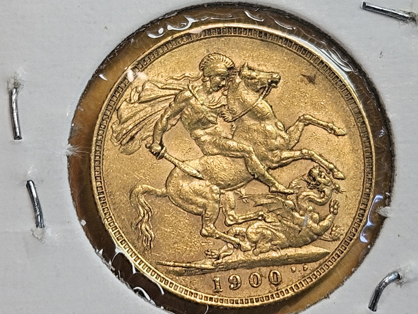 GOLD! 1900 Great Britain Gold Sovereign - 5