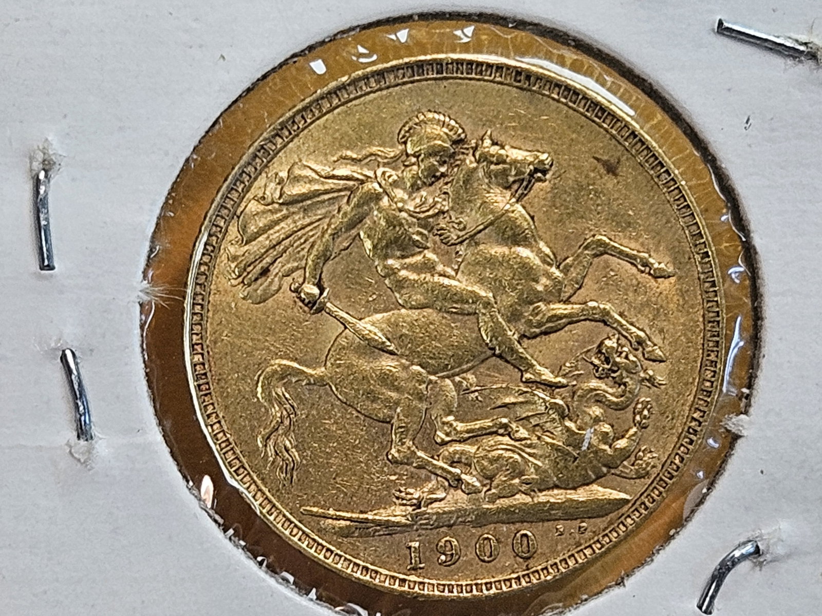 GOLD! 1900 Great Britain Gold Sovereign - 6