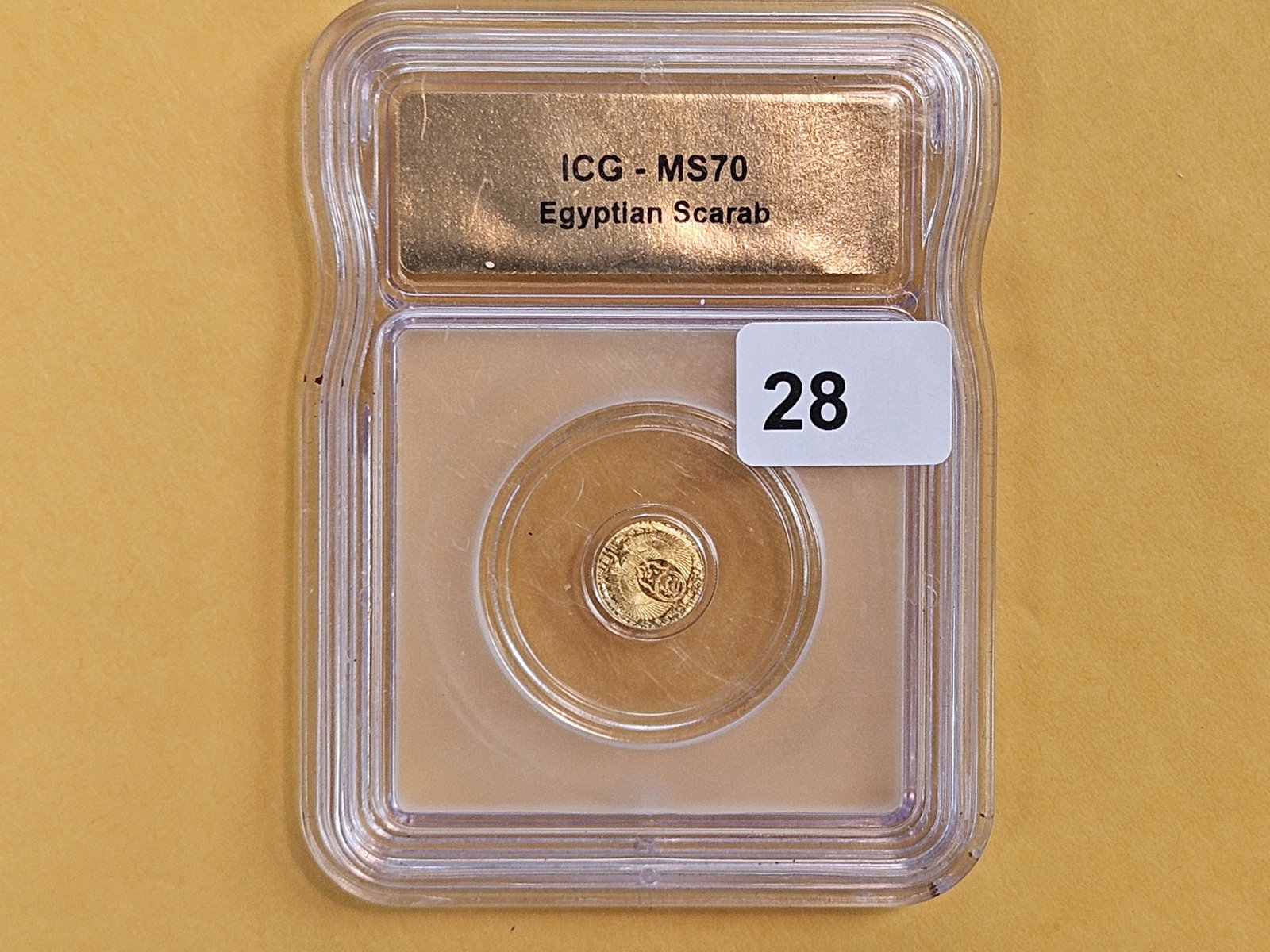 PERFECT! ICG Egyptian Scarab in Mint State 70 - 2