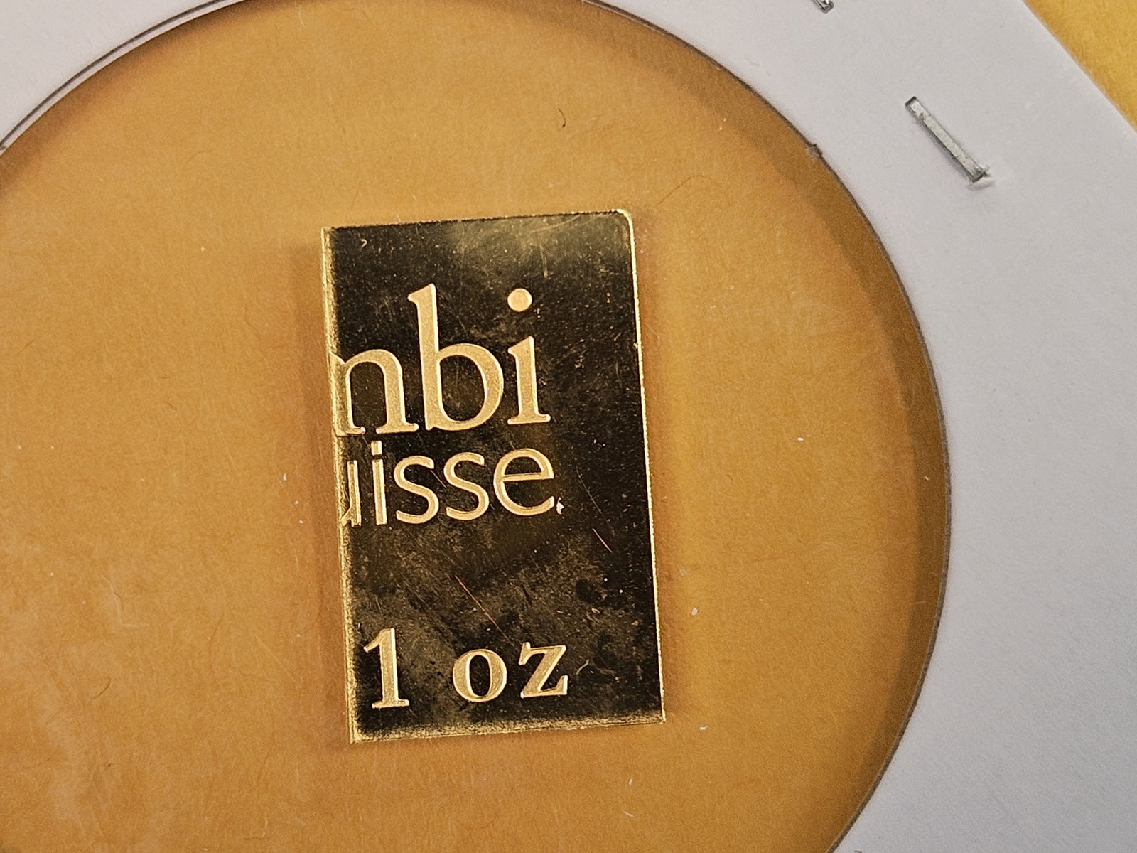 GOLD! VALCAMBI SUISSE One-Tenth Troy ounce .9999 fine gold bar - 3