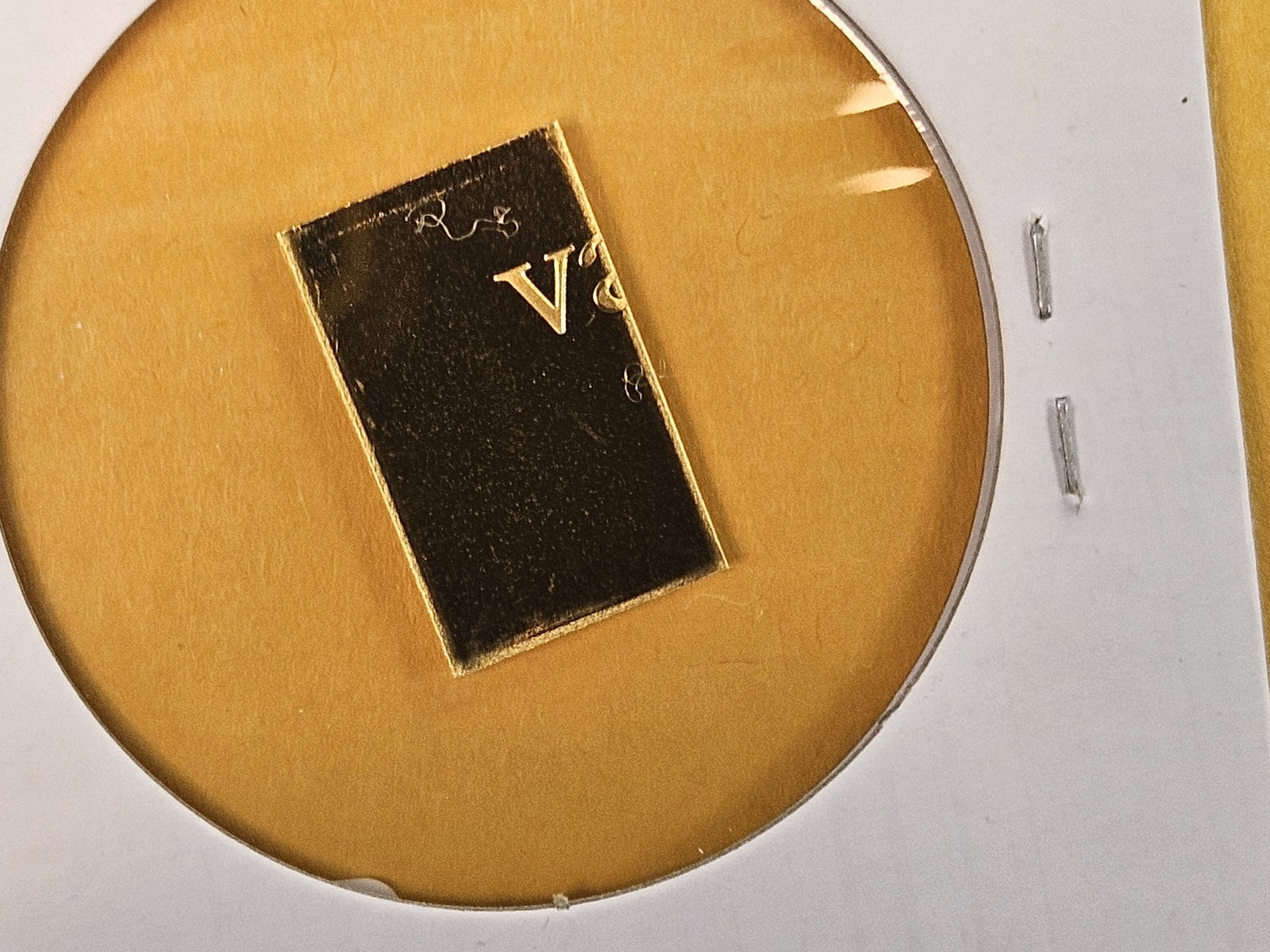 GOLD! VALCAMBI SUISSE One-Tenth Troy ounce .9999 fine gold bar - 2