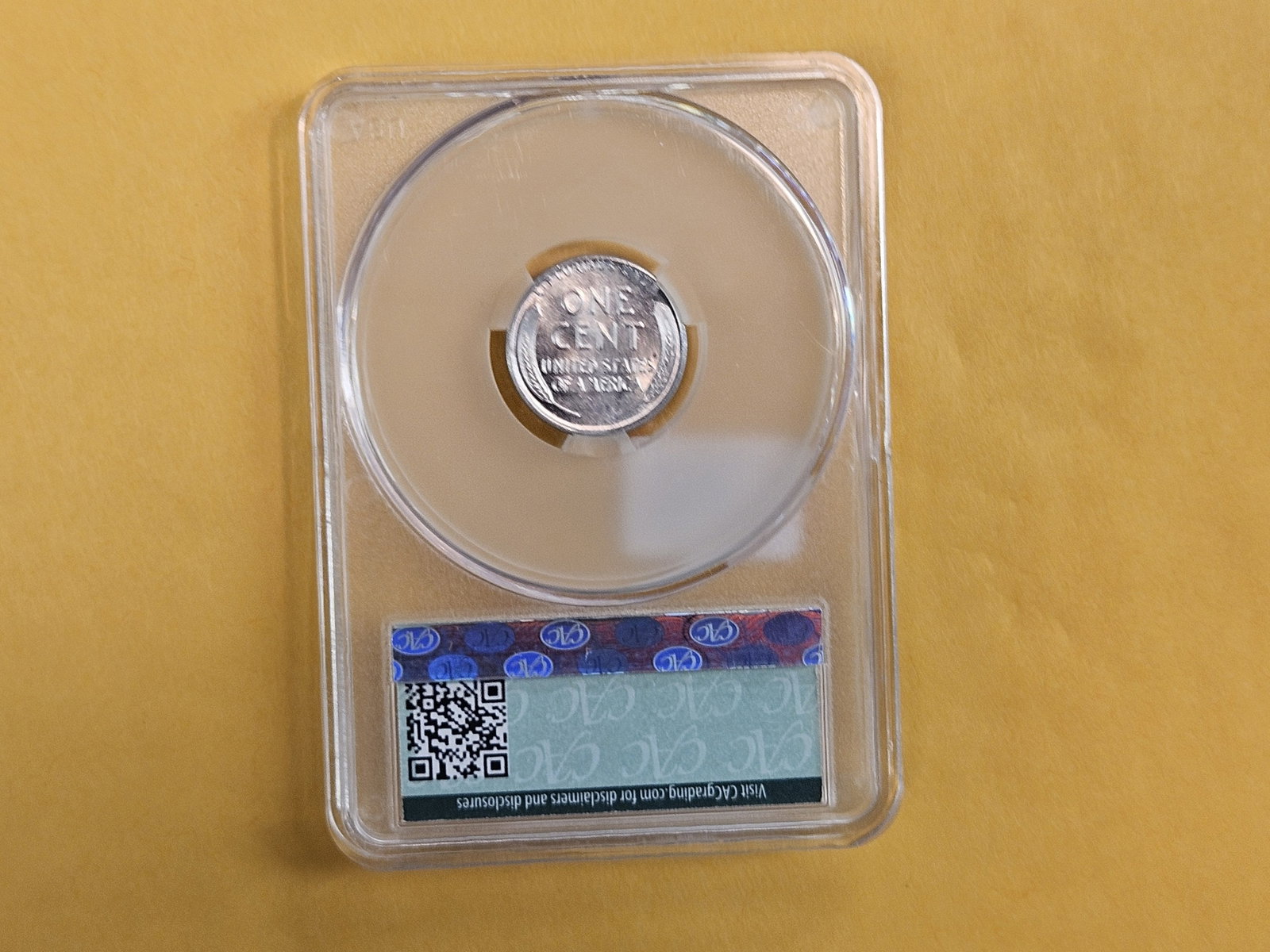GEM! CACG 1943 Steel Wheat cent in Mint State 66 - 3