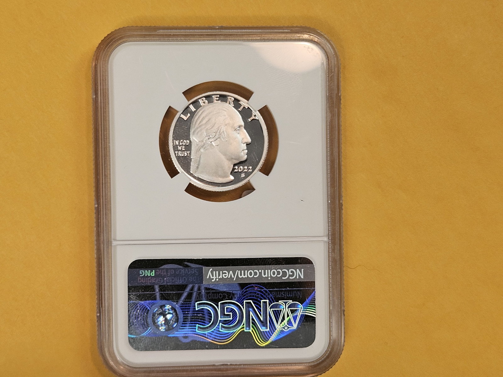 PERFECT! NGC 2022-S Silver Washington Quarter in Proof 70 Ultra Cameo - 3
