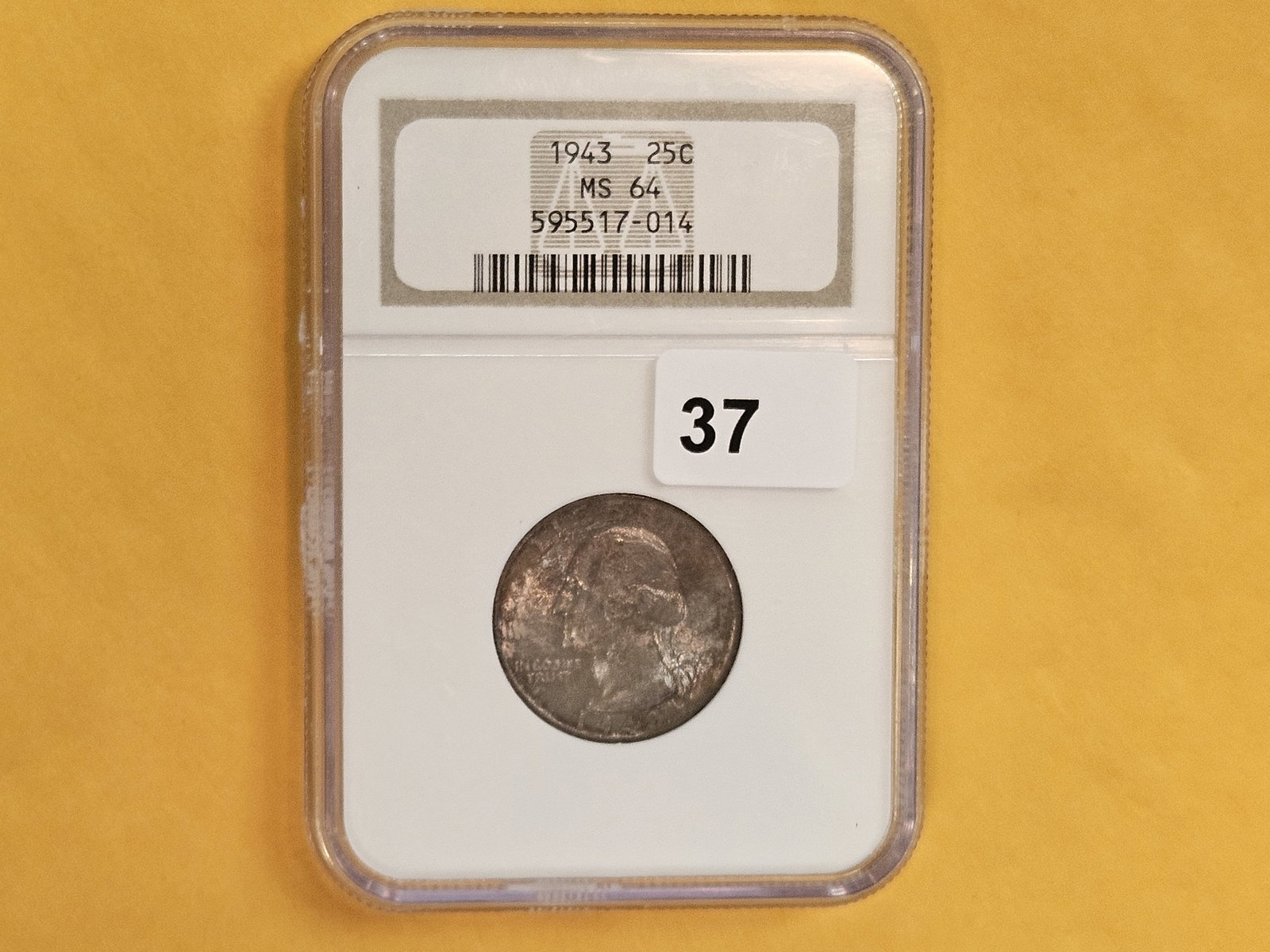 NGC 1943 Washington Quarter in Mint State 64 - 2