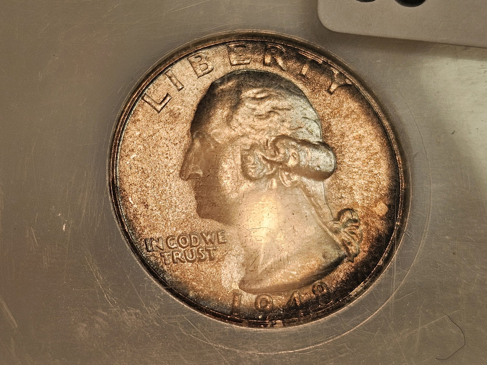 GEM! PCG 1948-S Washington Quarter in Mint State 65 - 3