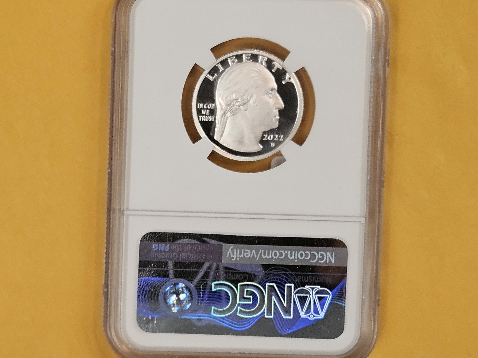 PERFECT! NGC 2022-S Silver Washington Quarter in Proof 70 Ultra Cameo - 3