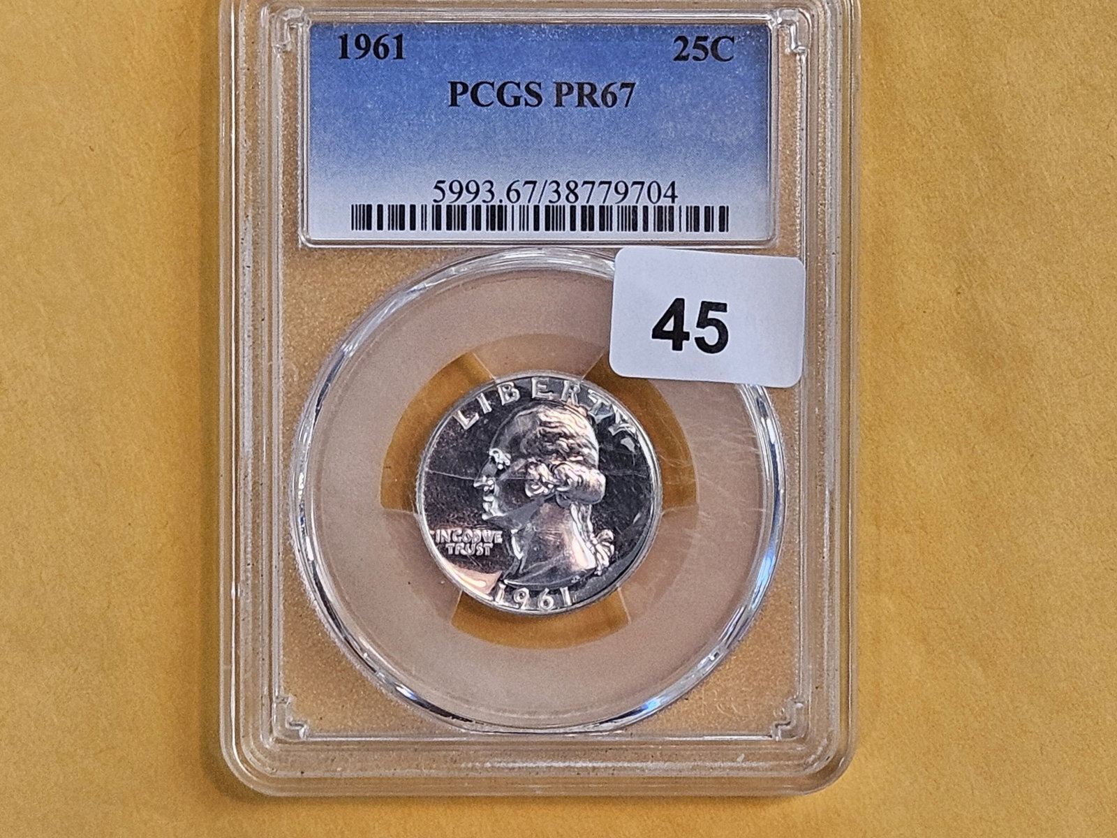 PCGS 1961 Washington Quarter in Proof 67 - 2