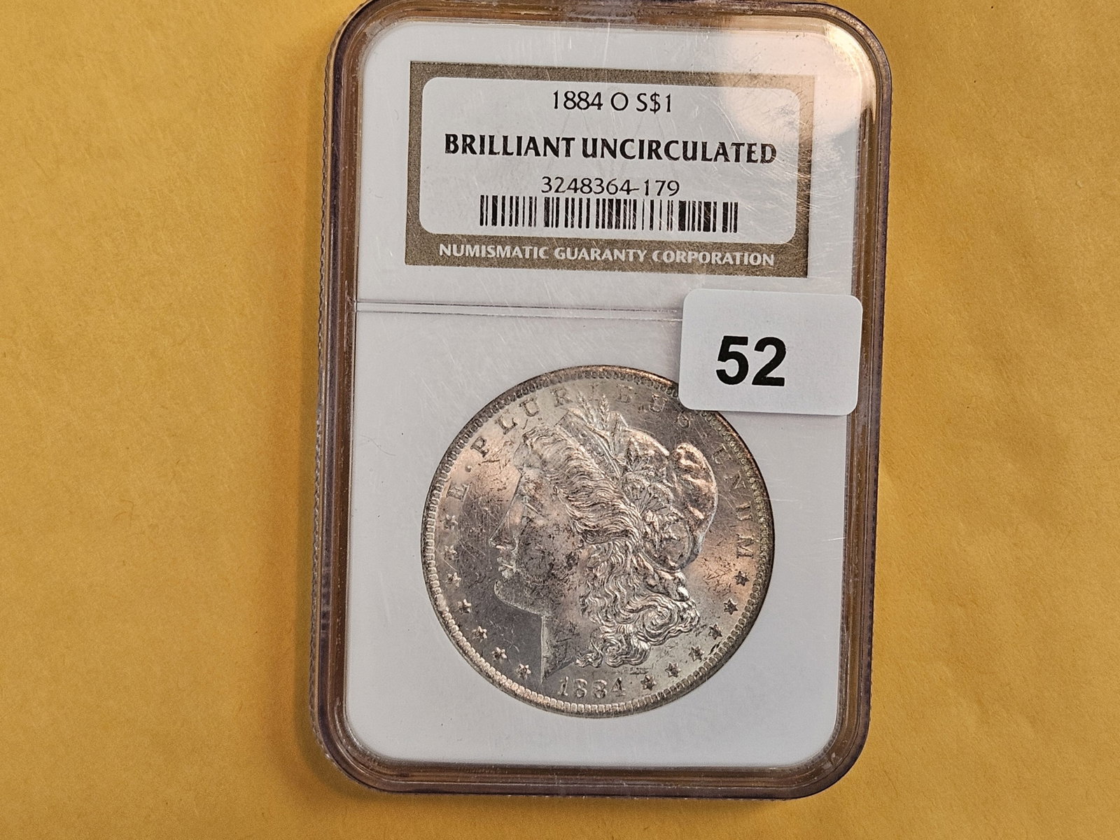 NGC 1884-O Morgan Dollar in Brilliant Uncirculated - 2