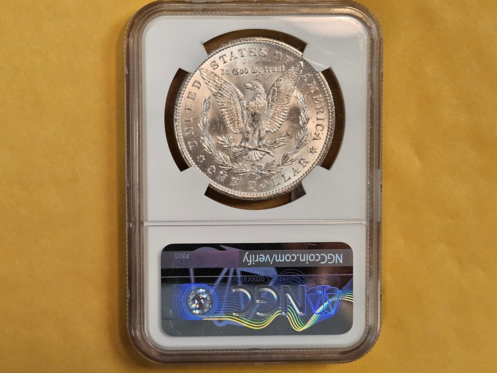 NGC 1888-O Morgan Dollar in Brilliant Uncirculated - 3