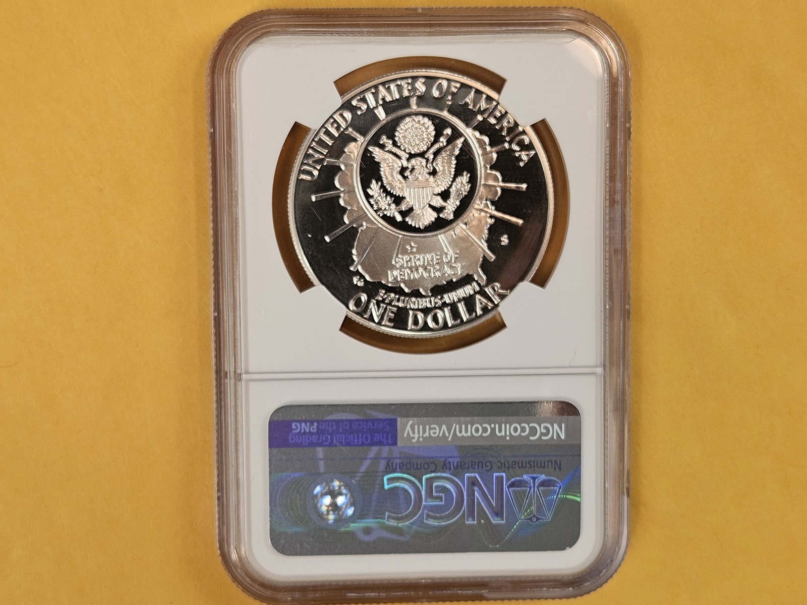 NGC 1991-S Commemorative Silver Dollar in Proof 69 Ultra Cameo - 2