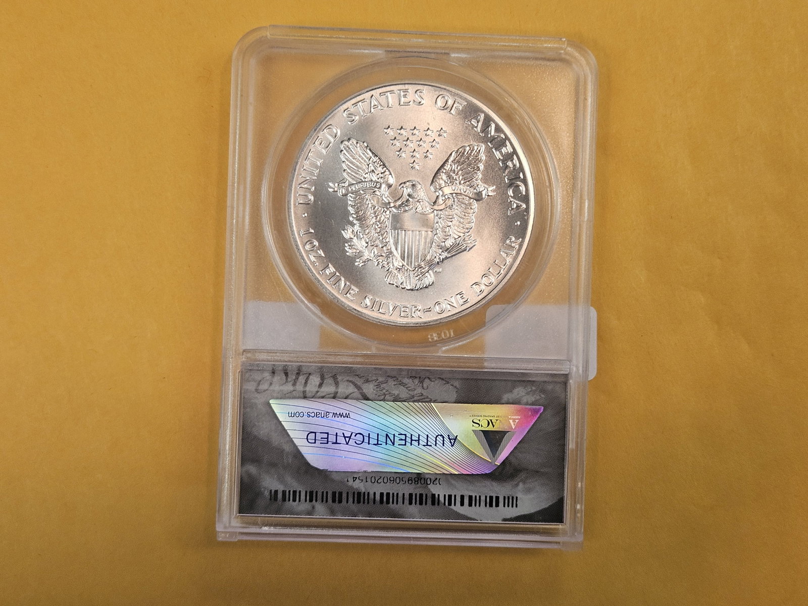 ANACS 1991 American Silver Eagle in Mint State 69 - 2