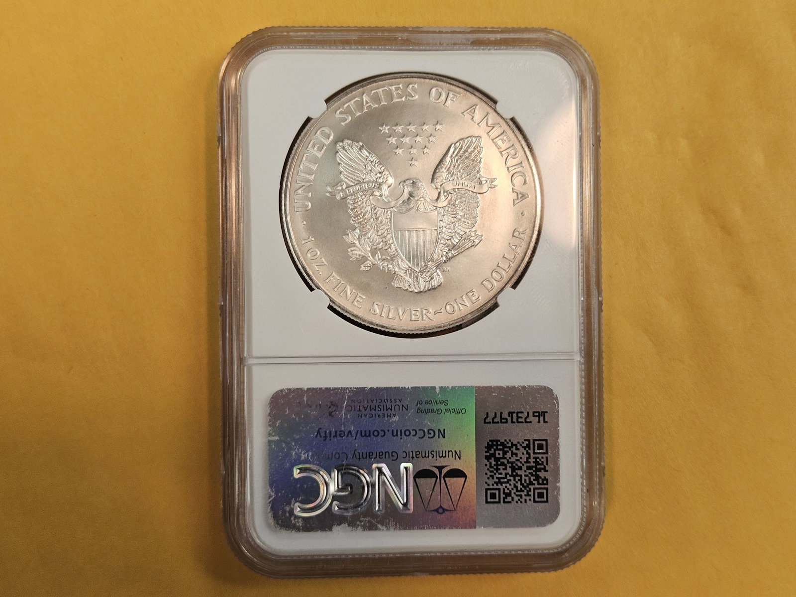 NGC 1996 American Silver Eagle in Mint State 69 - 2