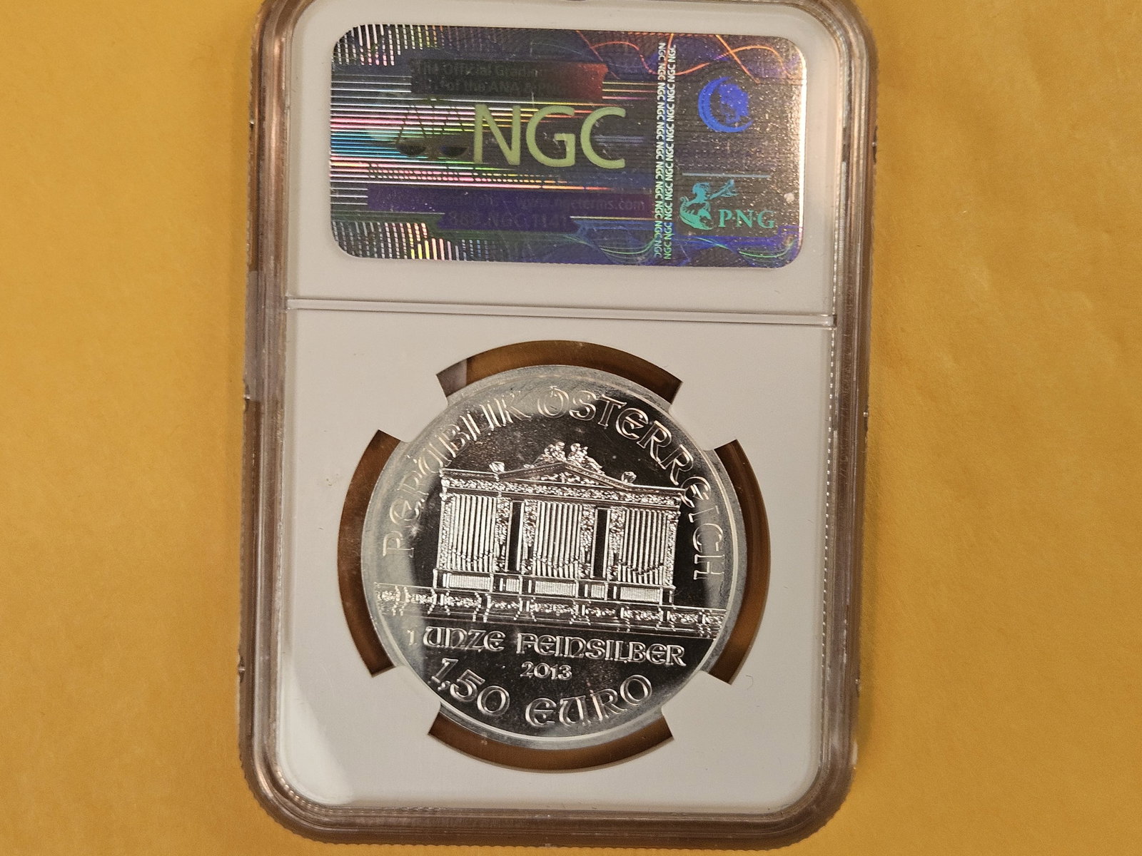 NGC 2013 Austria Silver 1.5 Euros in Mint State 69 - 2