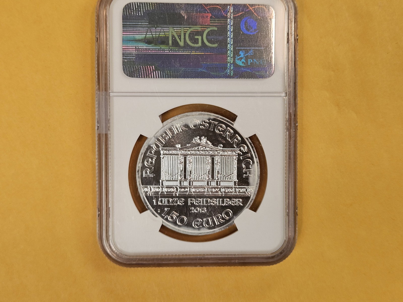 NGC 2013 Austria Silver 1.5 Euros in Mint State 69 - 2
