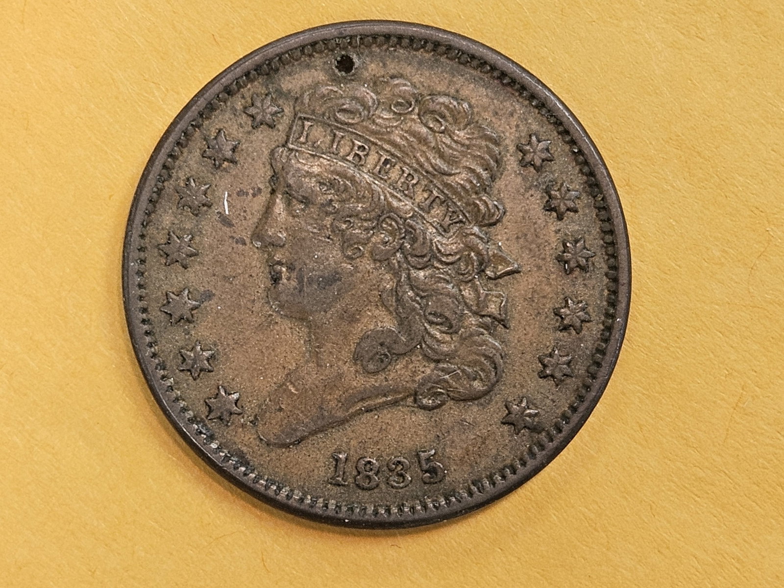 1835 Classic Head Half Cent in Very Fine plus - 3