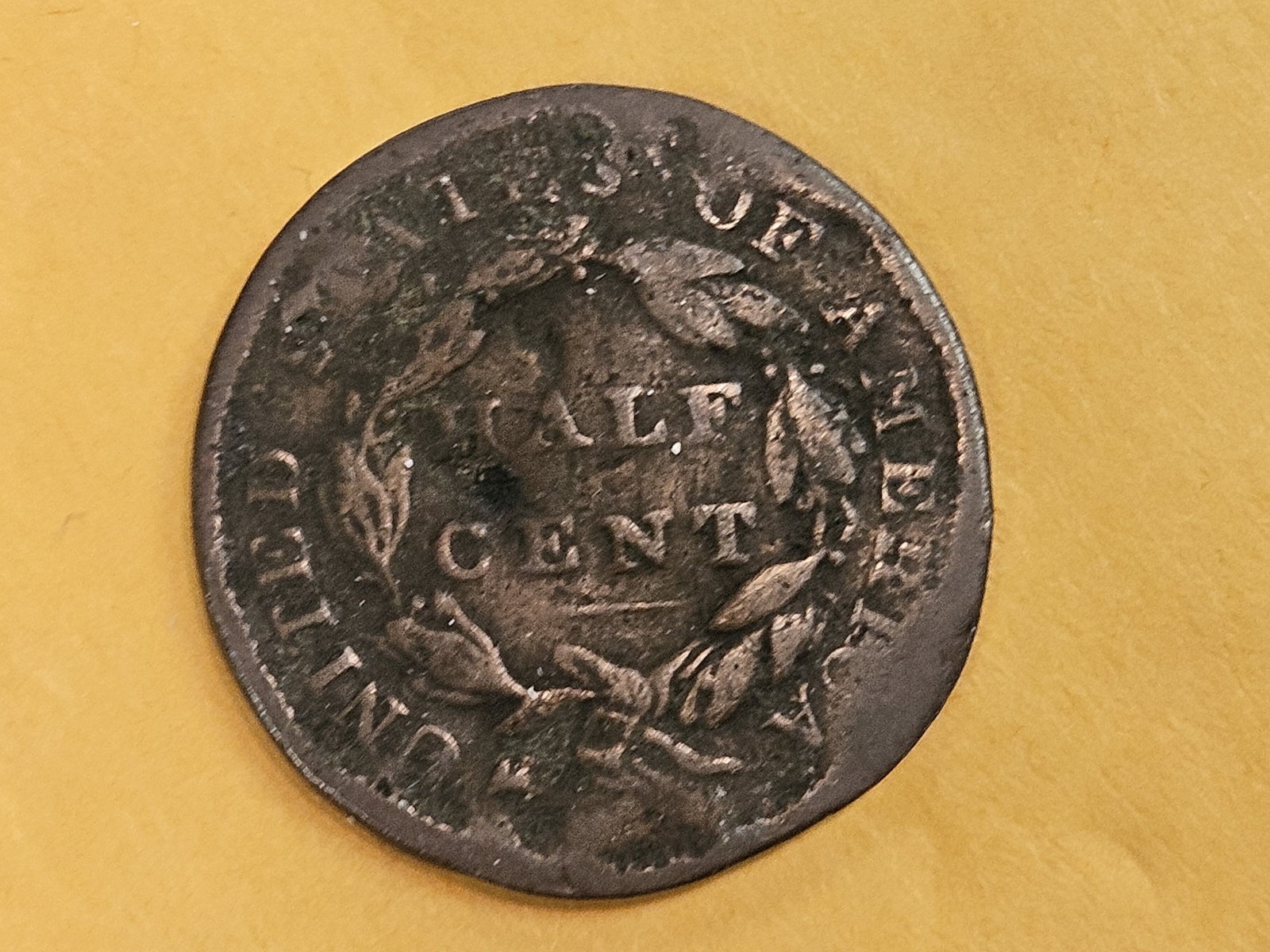 1833 Classic Head half Cent - 3