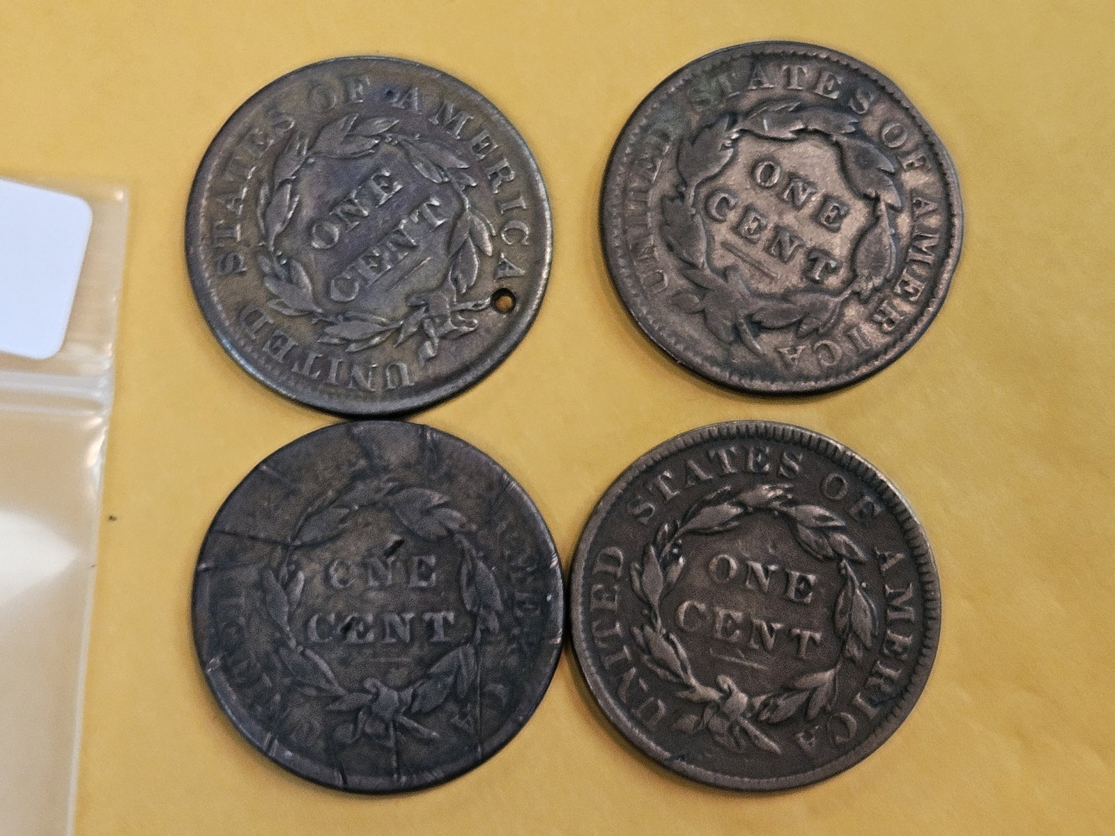 Four Large Cents - 3