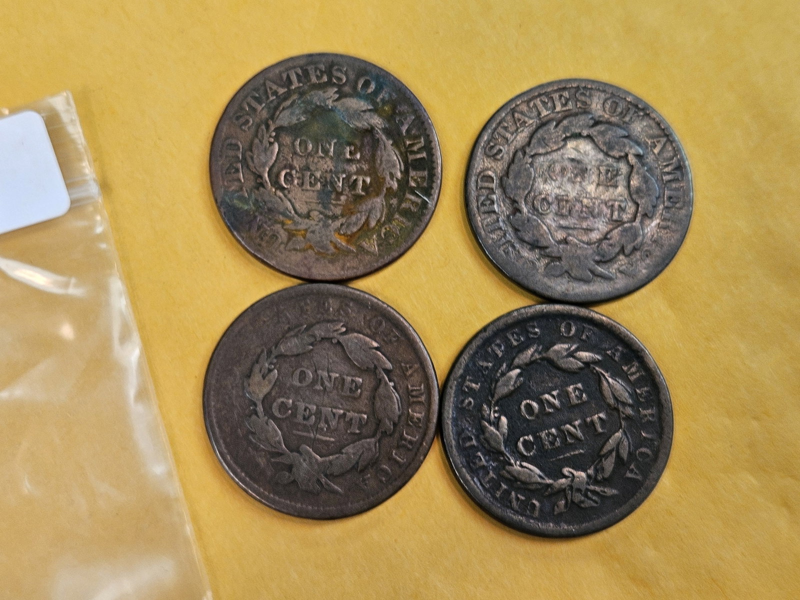 Four Large Cents - 3