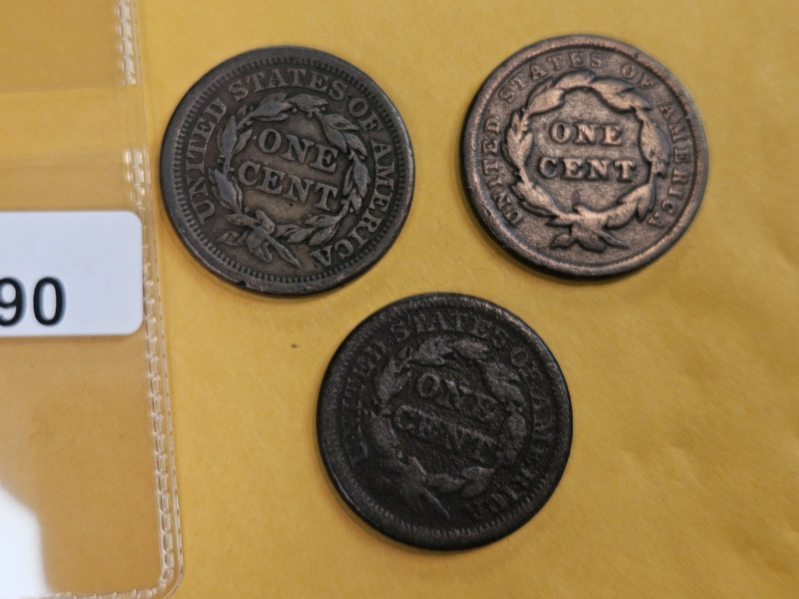 Three Large Cents - 3