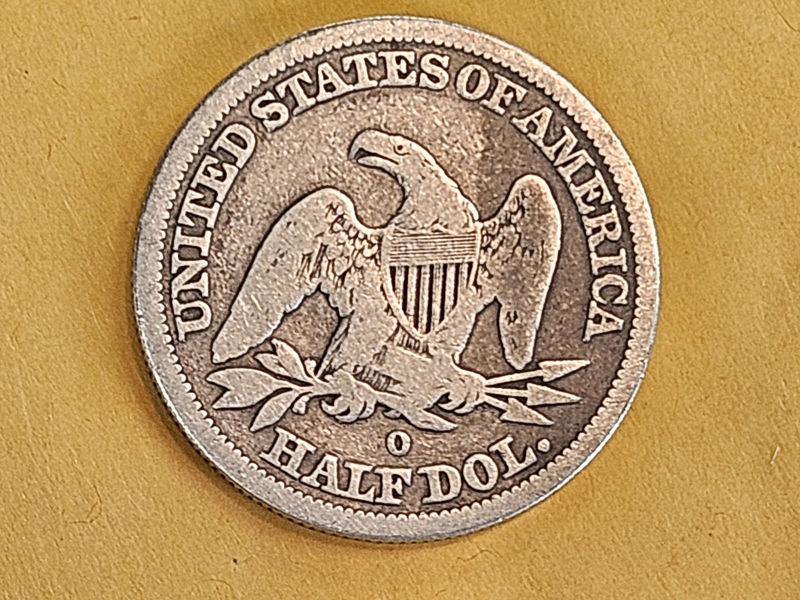 Variety! 1842-O MPD Seated Liberty Silver Half Dollar in Very Good plus - 4
