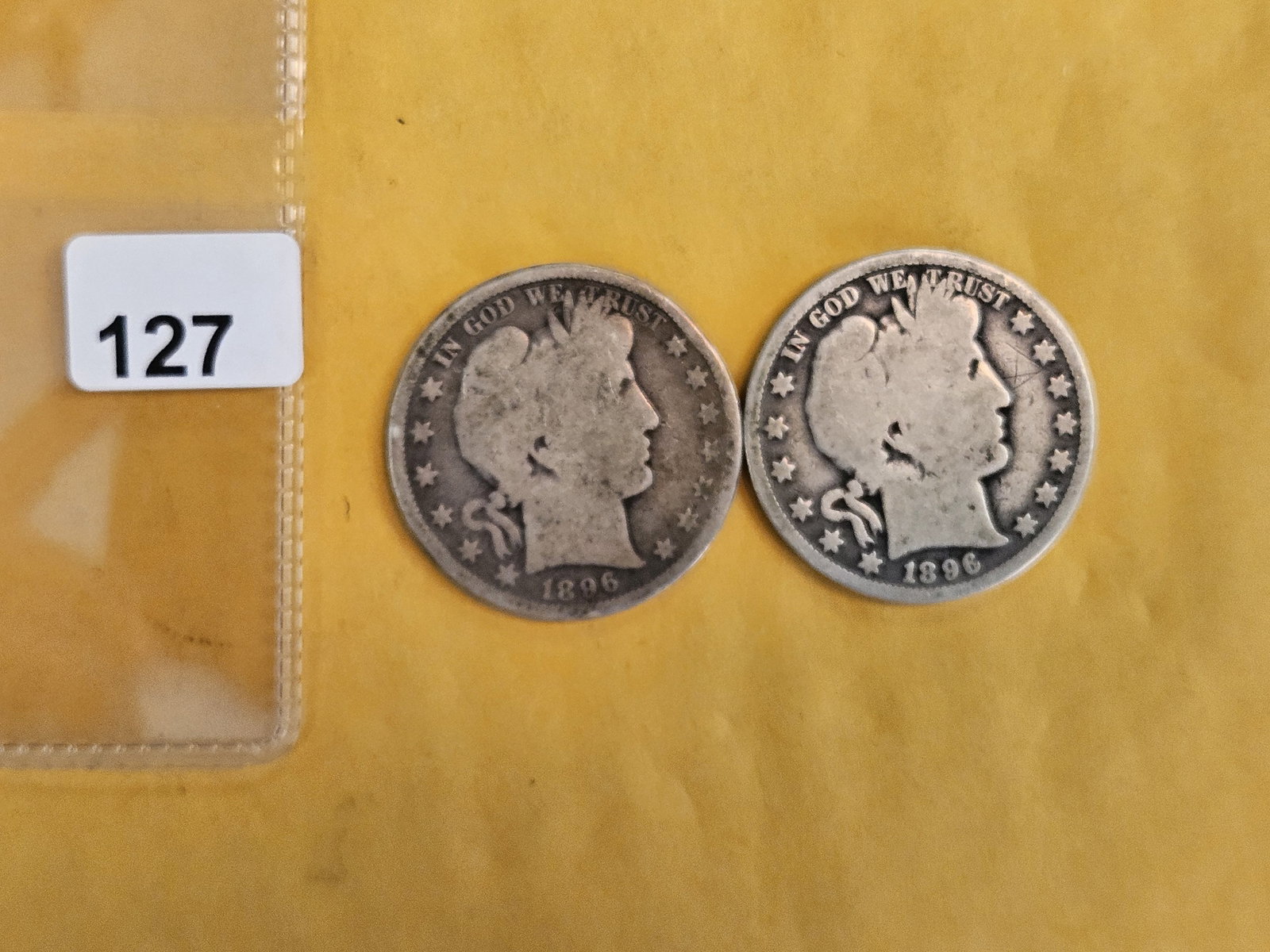 Two Better Date Barber silver Half Dollars - 2