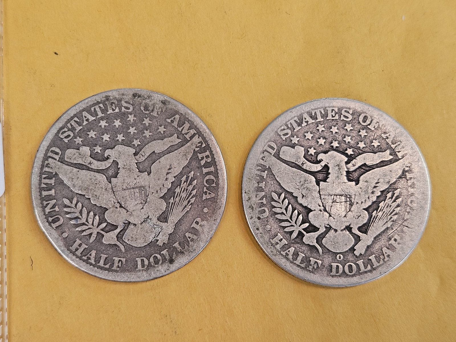 Two Better Date Barber silver Half Dollars - 3