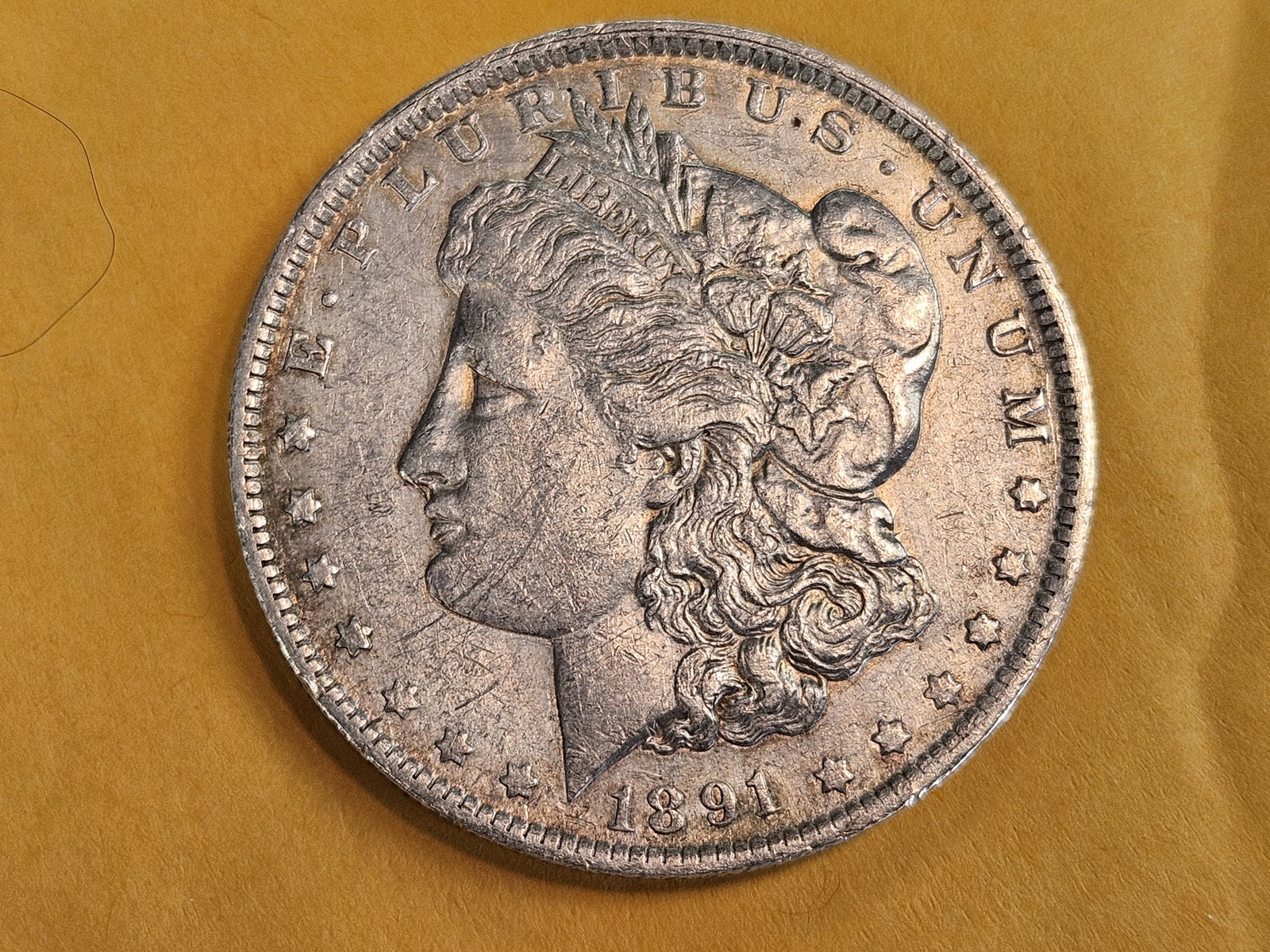 Better date 1891-O Morgan Dollar: In About Uncirculated