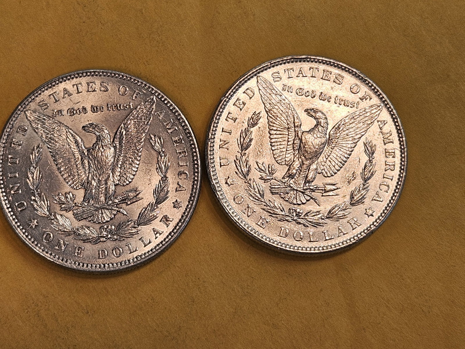 Two About Uncirculated Morgan Silver Dollars - 3