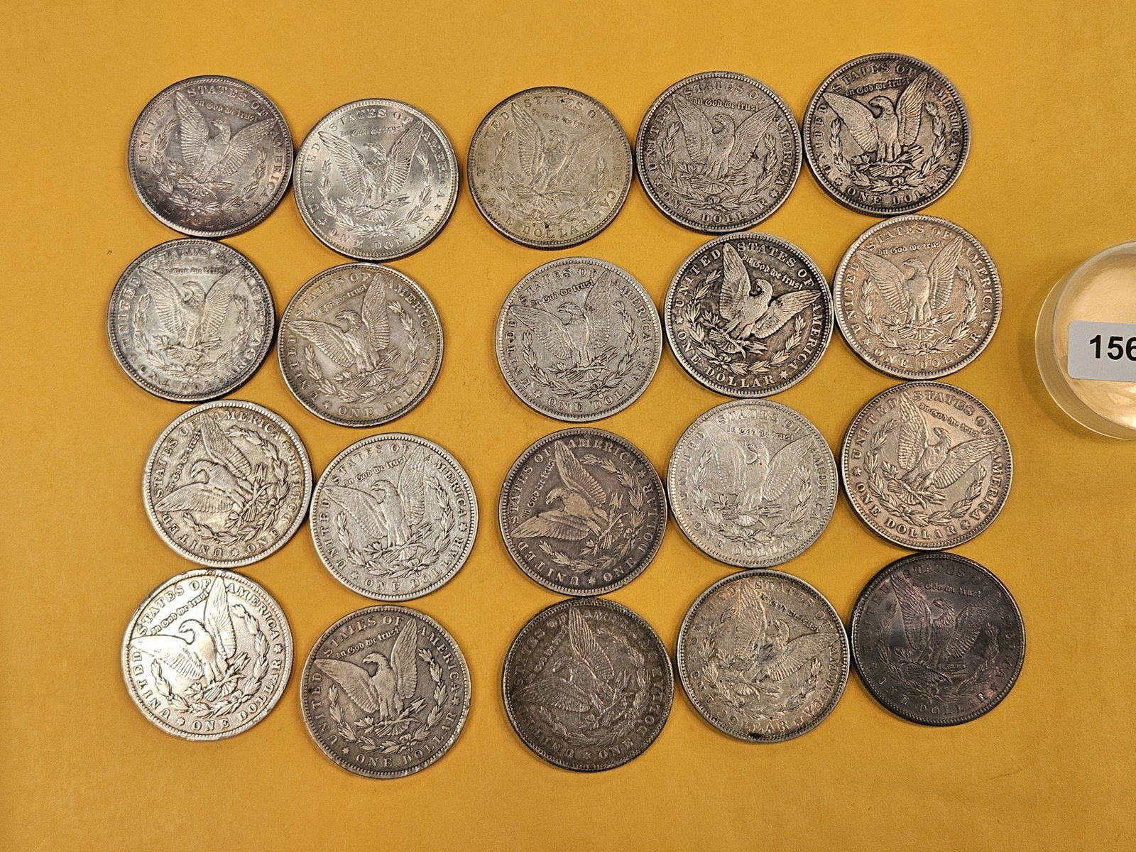 ** FULL ROLL ** Twenty Morgan Silver Dollars - 6