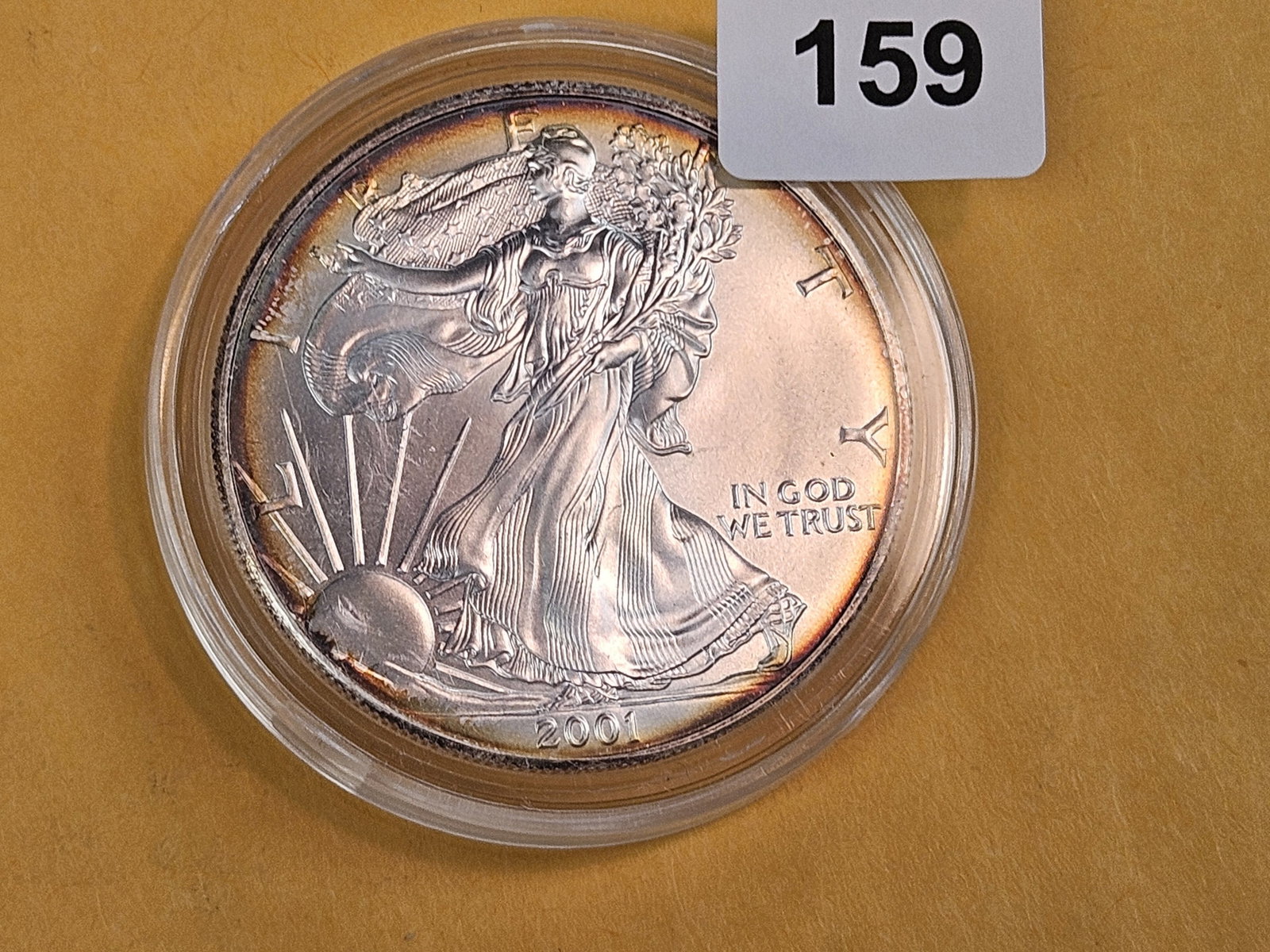 GEM Brilliant Uncirculated 2001 American Silver Eagle - 2