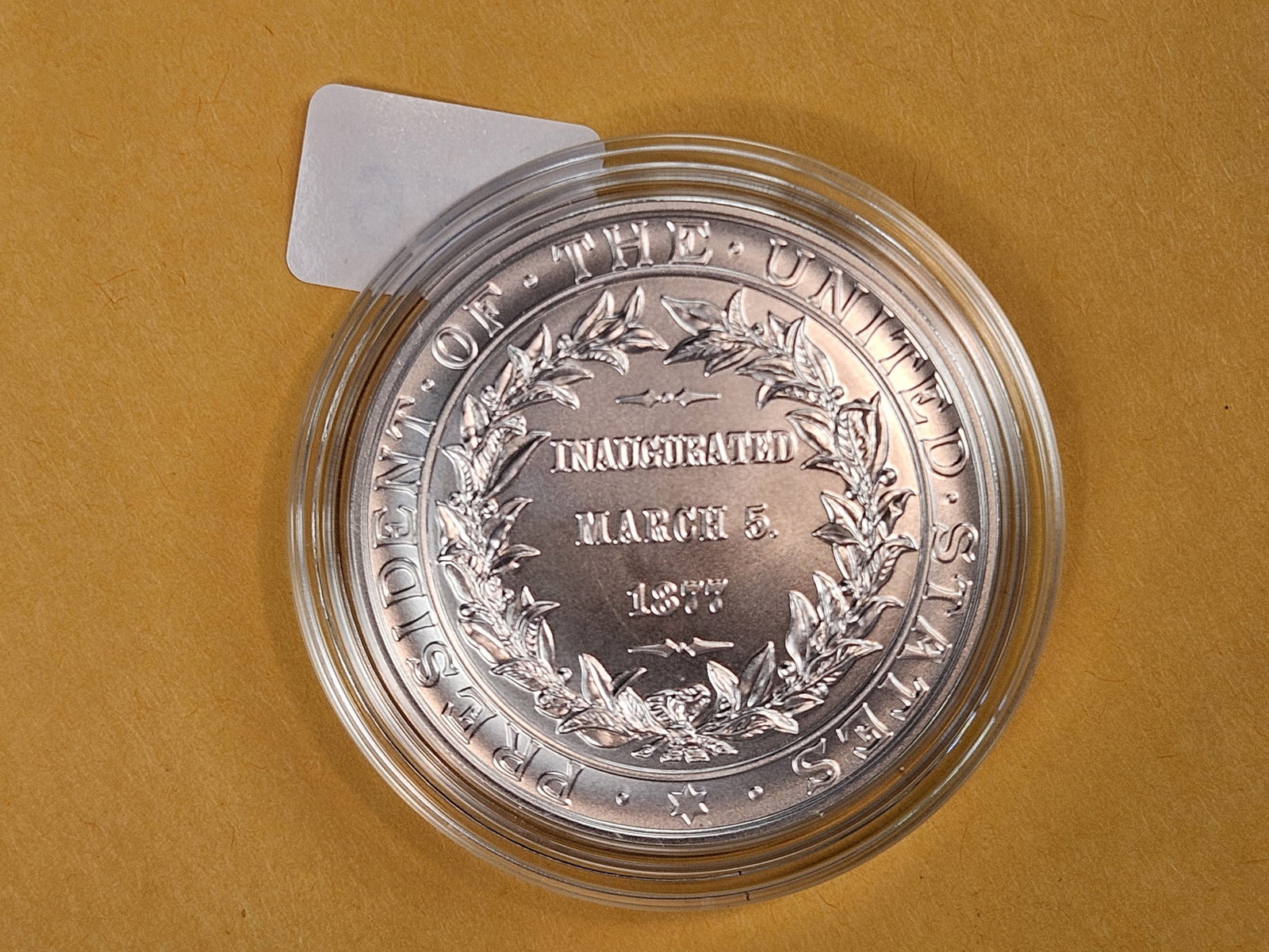 Rutherford B Hayes SILVER Mint Medal in original capsule - 2